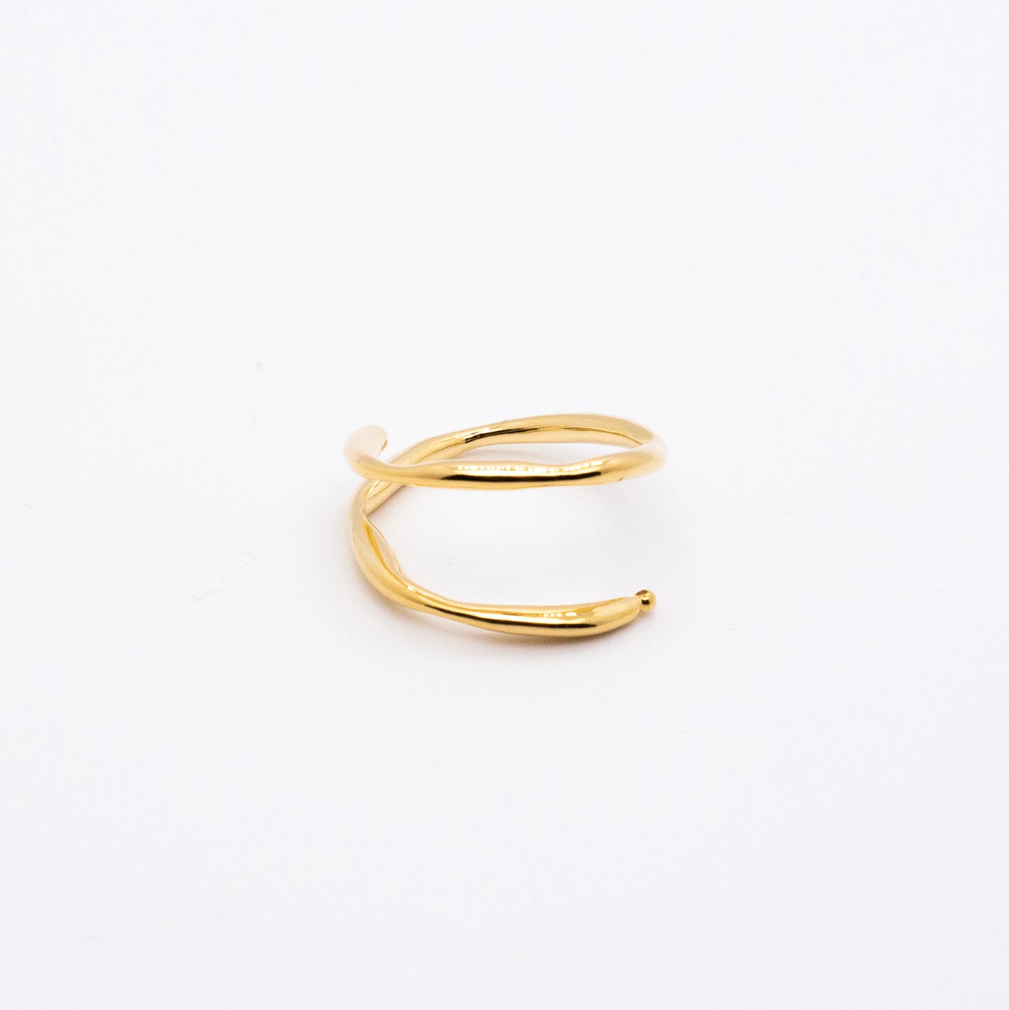 Bubble Nebula - Double Hoop Ear Cuff (14K Gold Plated)