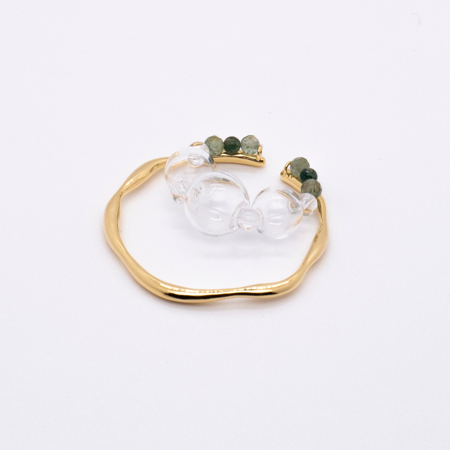 Bubble Nebula - Bubble Hoop Ear Cuff (14K Gold Plated)