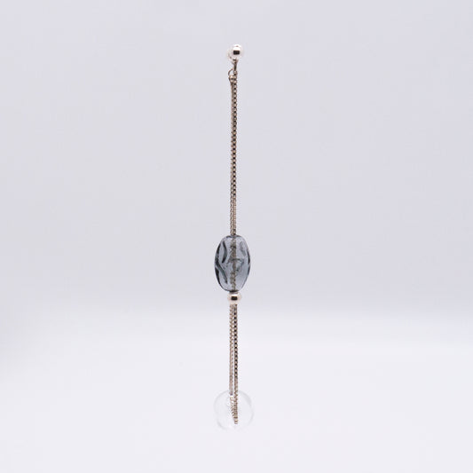 Bubble Nebula - Floating Bubbles Drop Single Earring (Silver)
