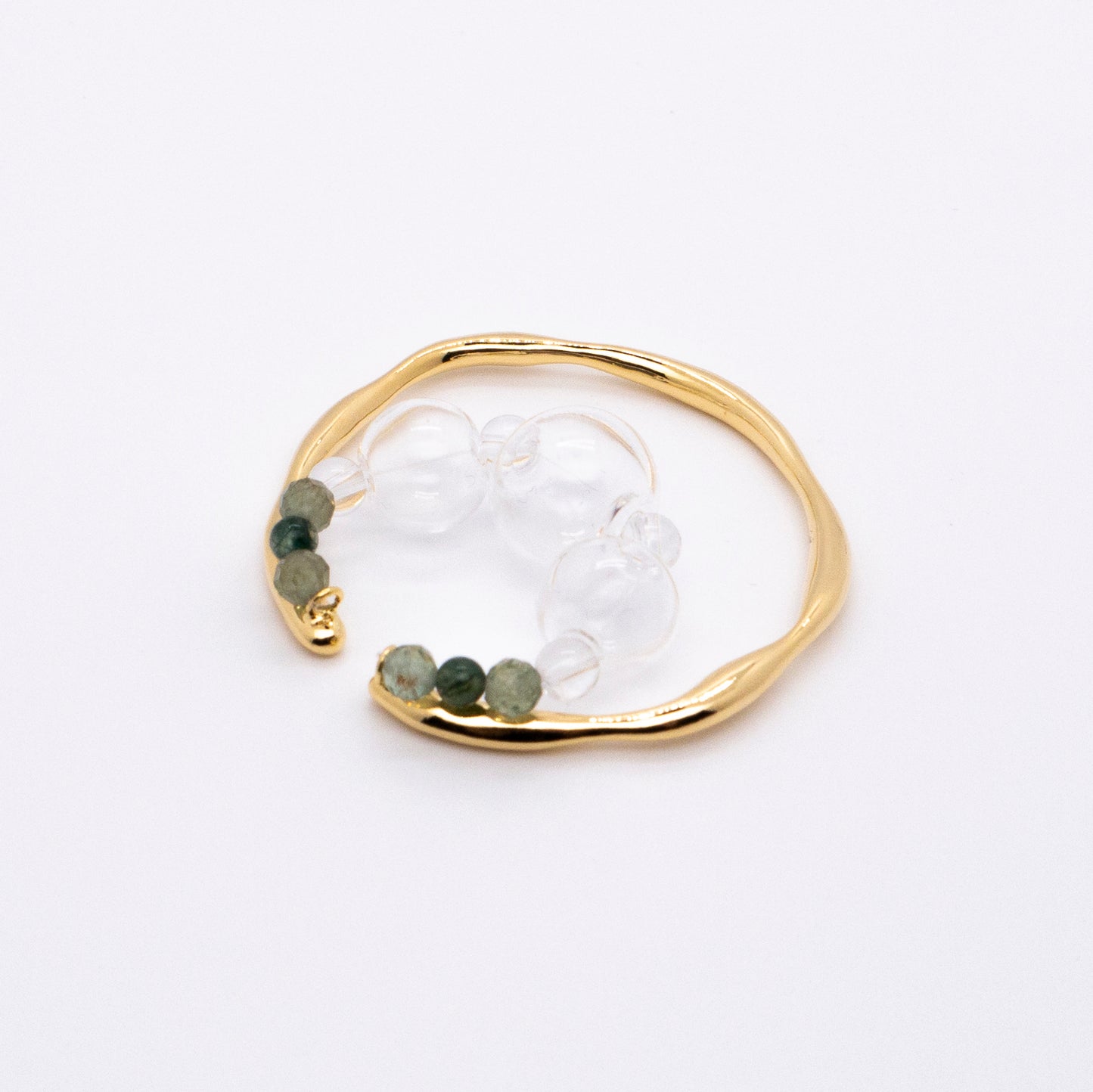 Bubble Nebula - Bubble Hoop Ear Cuff (14K Gold Plated)