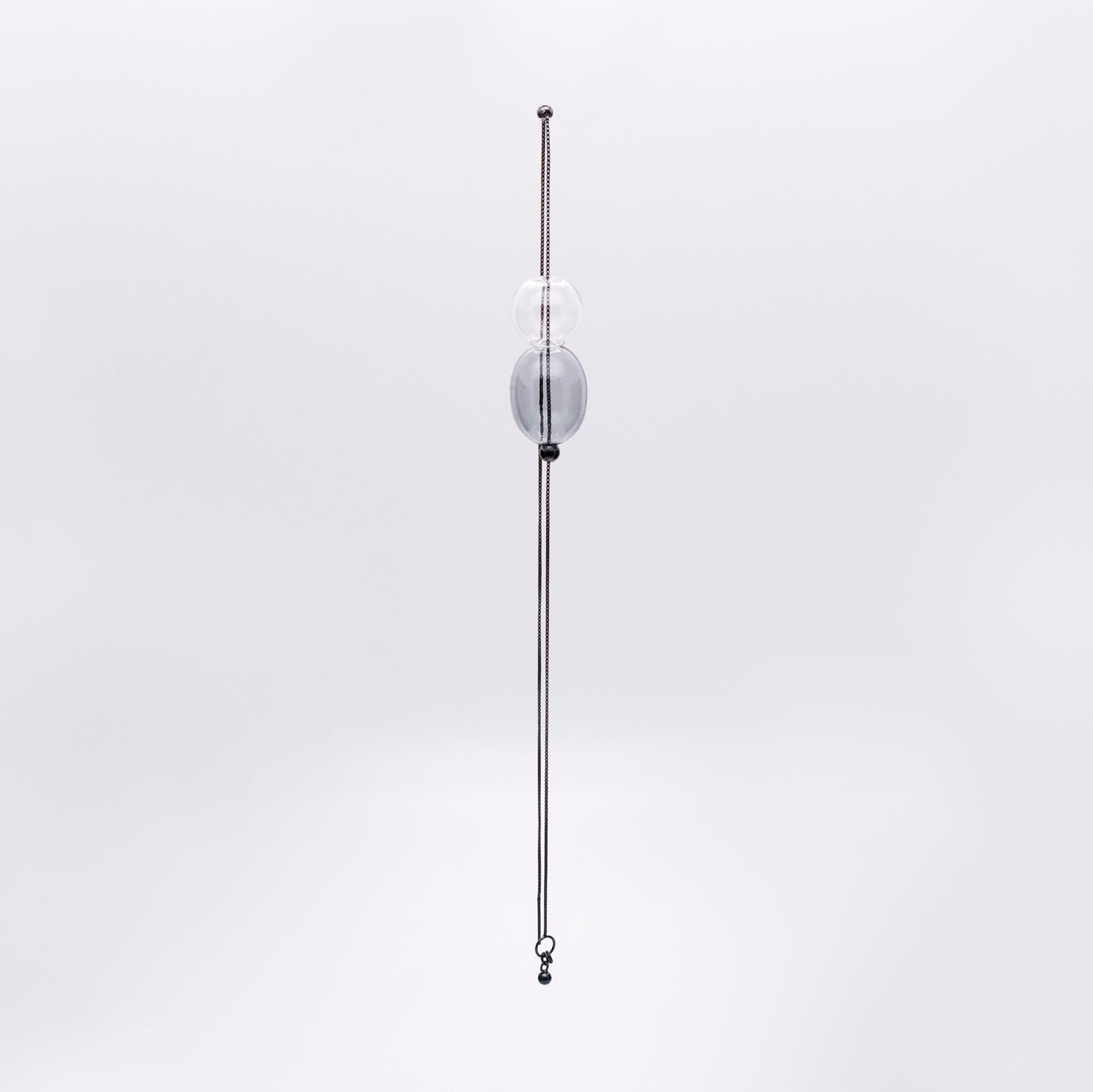 Bubble Nebula - Bubble Threader Earring (Oxidised Silver)