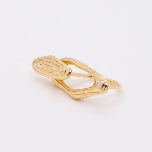 Solar Flares - Magnetic Storm Ring (18K Gold Plated)