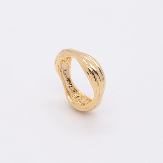 Solar Flares - Coronal Rain Ring (18K Gold Plated)
