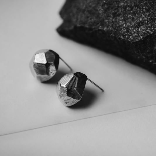 Meteor - Lost Stars Silver Ear Studs - L (Silver) 