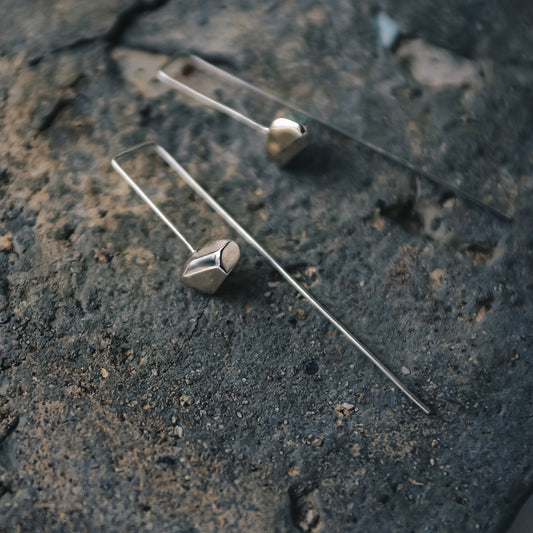 Meteor - Lost Stars Silver Hook Earrings (Silver)