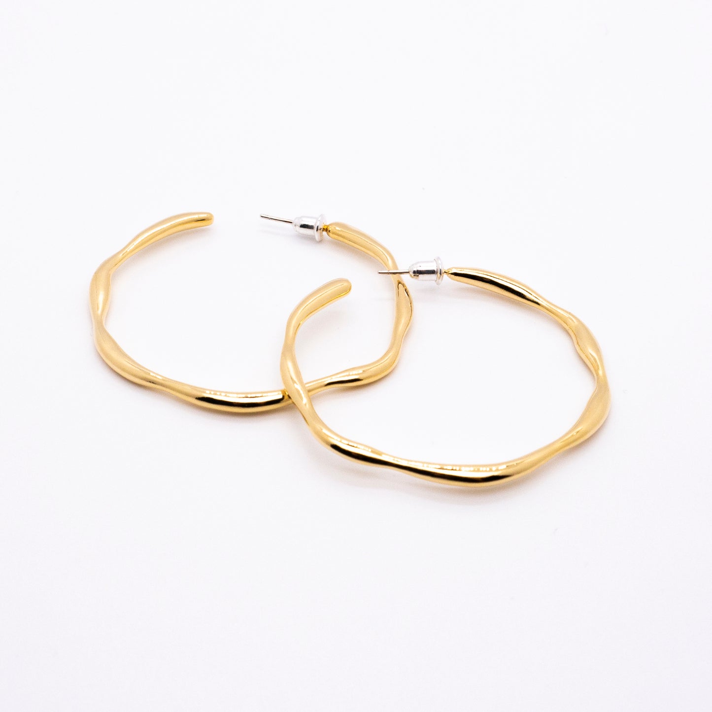 Bubble Nebula - Hoop Earrings (14K Gold Plated)