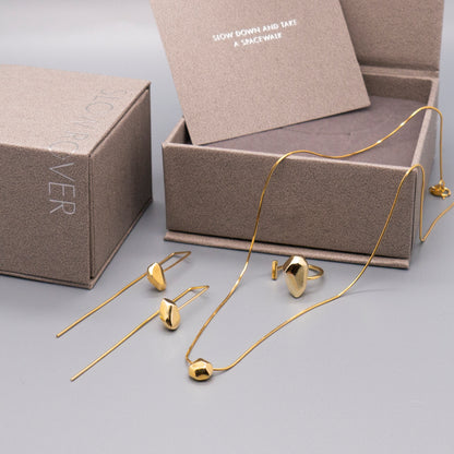 Goody Bag - Lost Stars Necklace + Earrings + Ring (18K Gold Plated / Silver) 