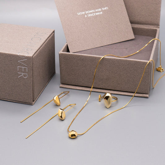 Goody Bag - Lost Stars Necklace + Earrings + Ring (18K Gold Plated / Silver) 