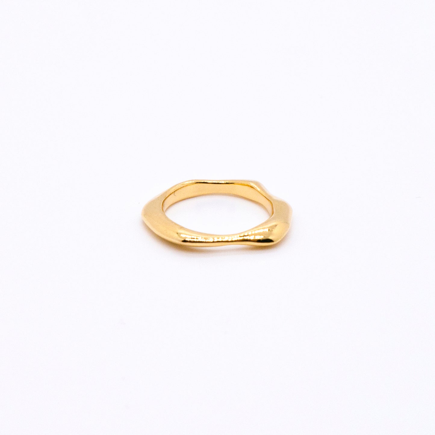 Bubble Nebula - Floating Ring (14K Gold Plated)