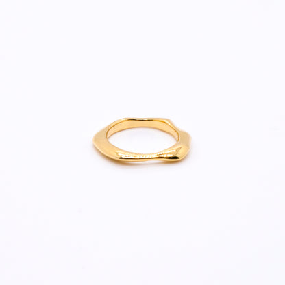 Bubble Nebula - Floating Ring (14K Gold Plated)