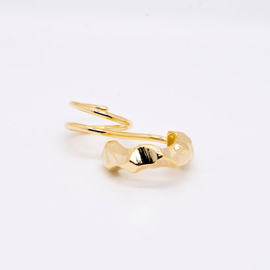 Meteor - Lost Stars Two Fingers Ring (18K Gold Plated) 