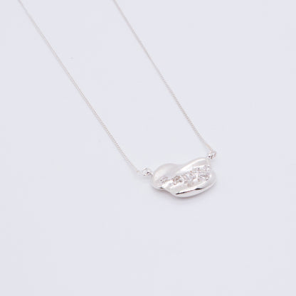 Space Ice - Herkimer Diamond Necklace (Silver) 