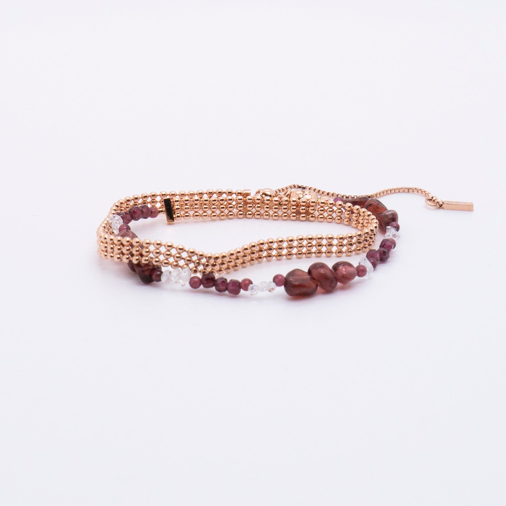 Herkimer selling Diamond and Garnet Bracelet