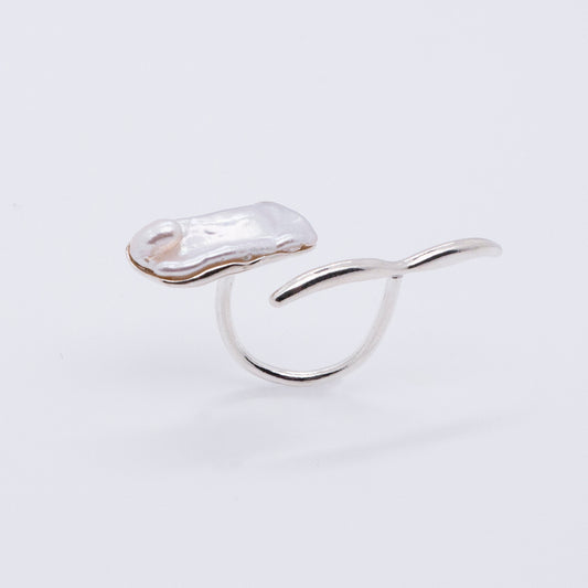 Multiverse - Baroque Pearl Ring (Silver) 