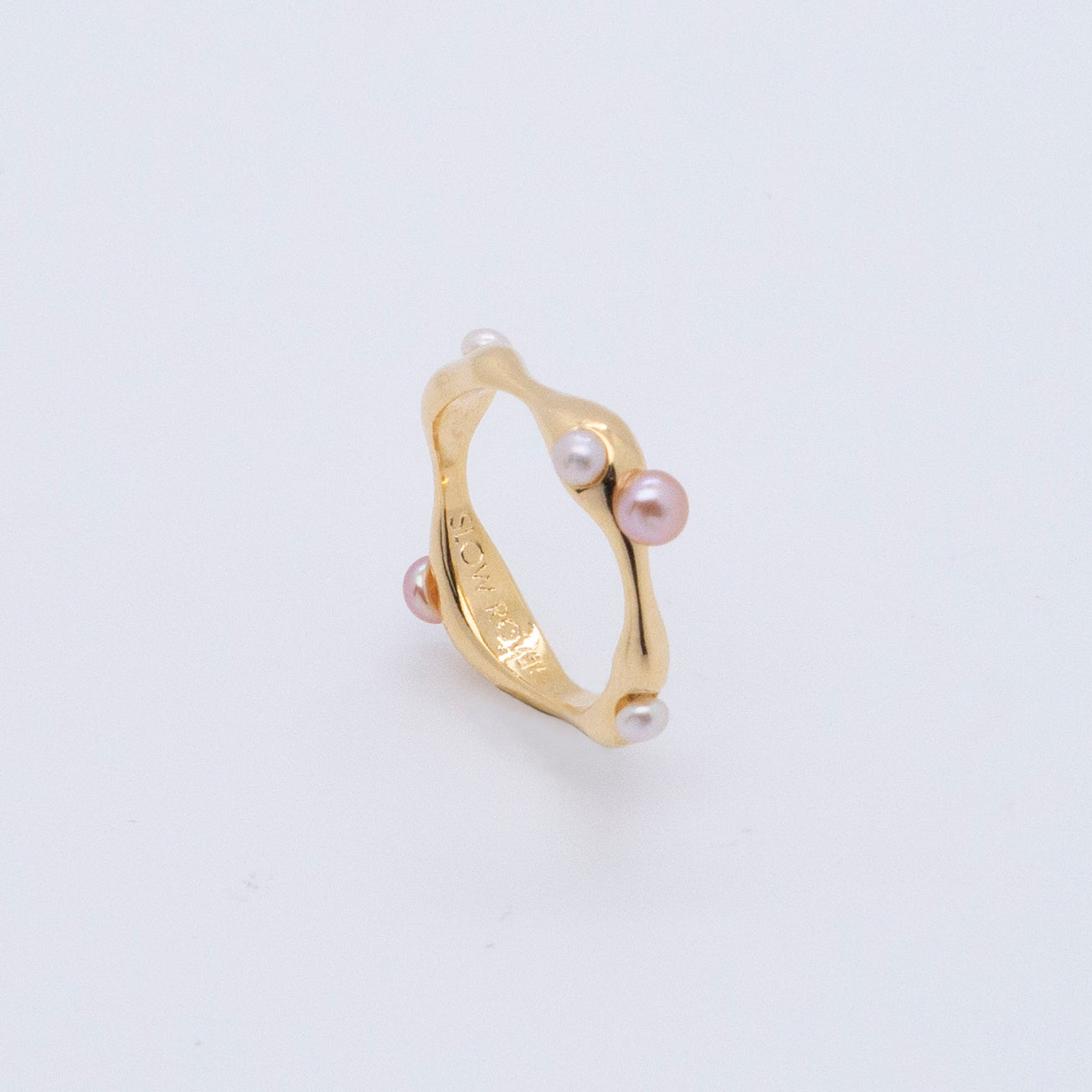 Multiverse - Flowing Baby Pearl Ring (18K Gold Plated)