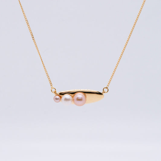 Multiverse - Time Travel Pearl Necklace (18K Gold Plated) 