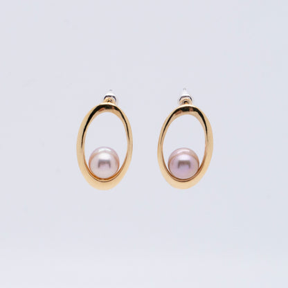 Multiverse - Classic Pearl Earrings (18K Gold Plated) 