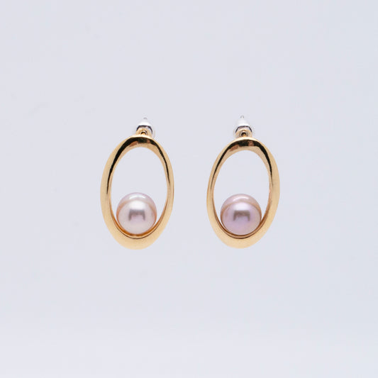 Multiverse - Classic Pearl Earrings (18K Gold Plated) 