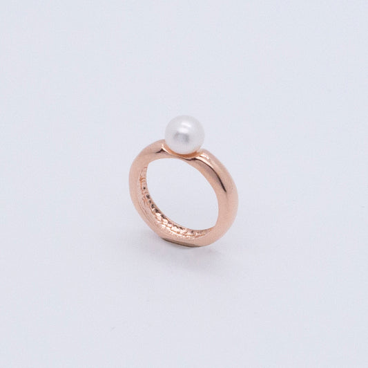 Multiverse - Classic Pearl Ring (Rose Gold Plated) 