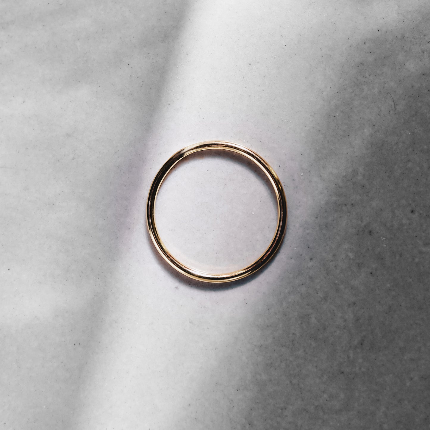 Luna - Moon Light Thread Silver Ring (Yellow+White Gold Plated) 