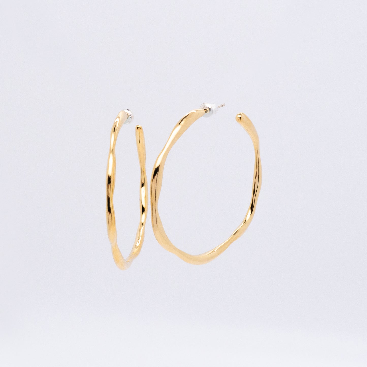 Bubble Nebula - Hoop Earrings (14K Gold Plated)