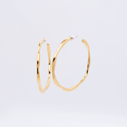 Bubble Nebula - Hoop Earrings (14K Gold Plated)