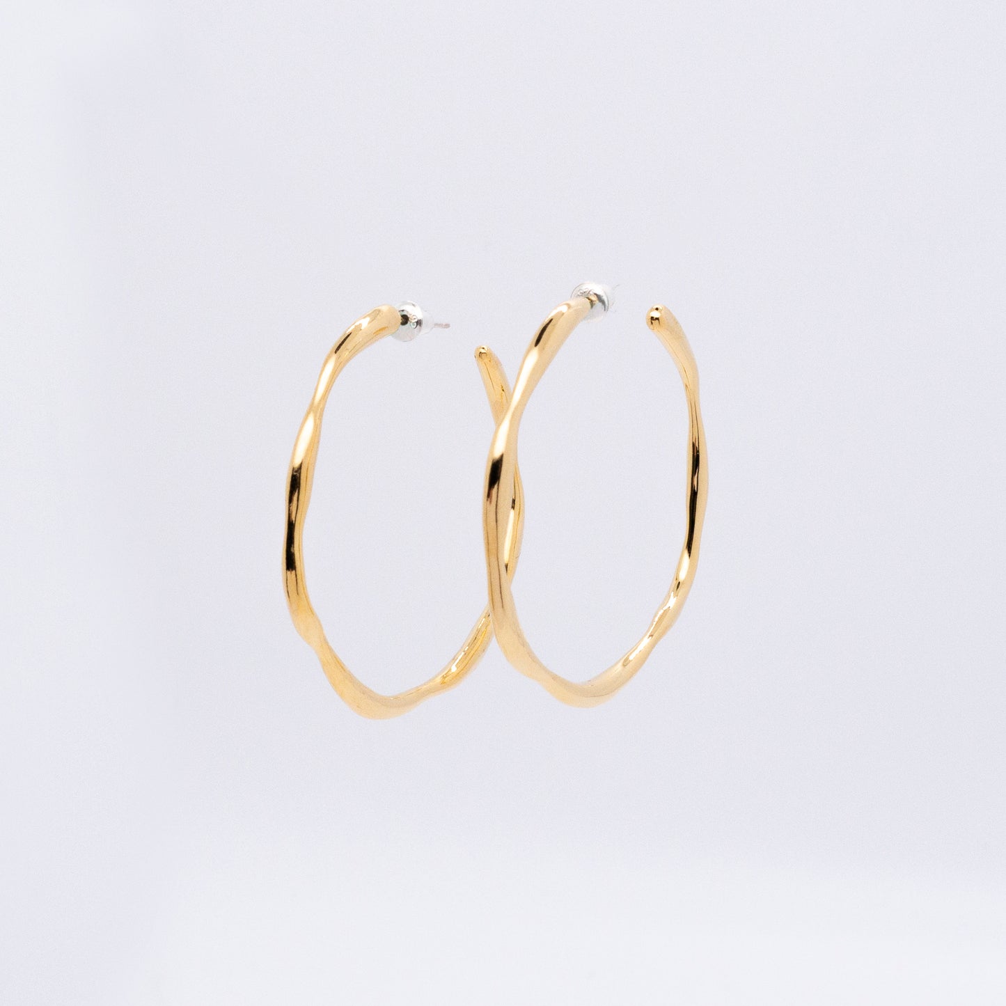 Bubble Nebula - Hoop Earrings (14K Gold Plated)