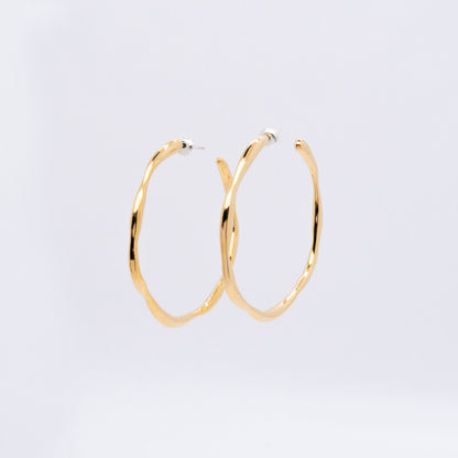 Bubble Nebula - Hoop Earrings (14K Gold Plated)