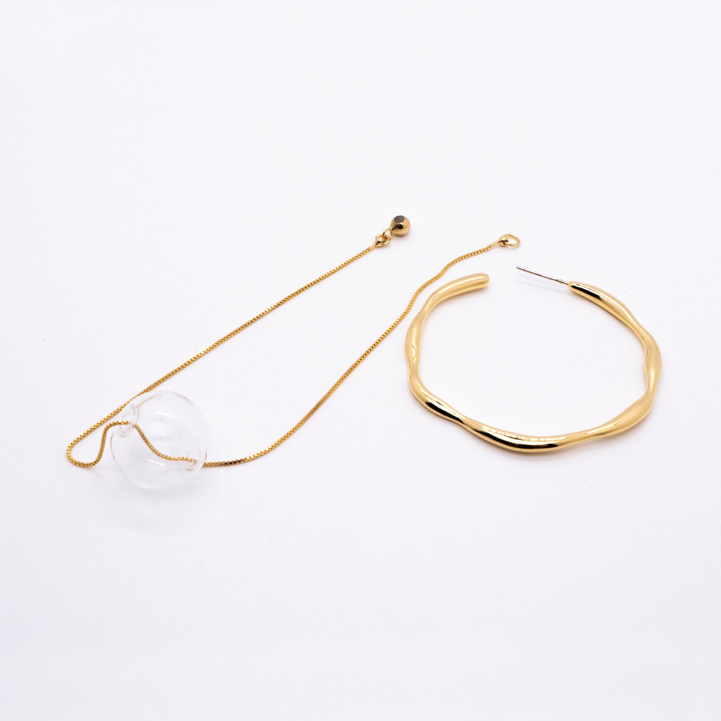 Bubble Nebula - Hoop Earrings (14K Gold Plated)