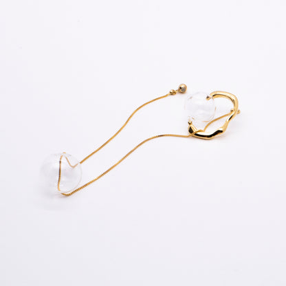 Bubble Nebula - Small Bubble Earrings (14K Gold Plated) 