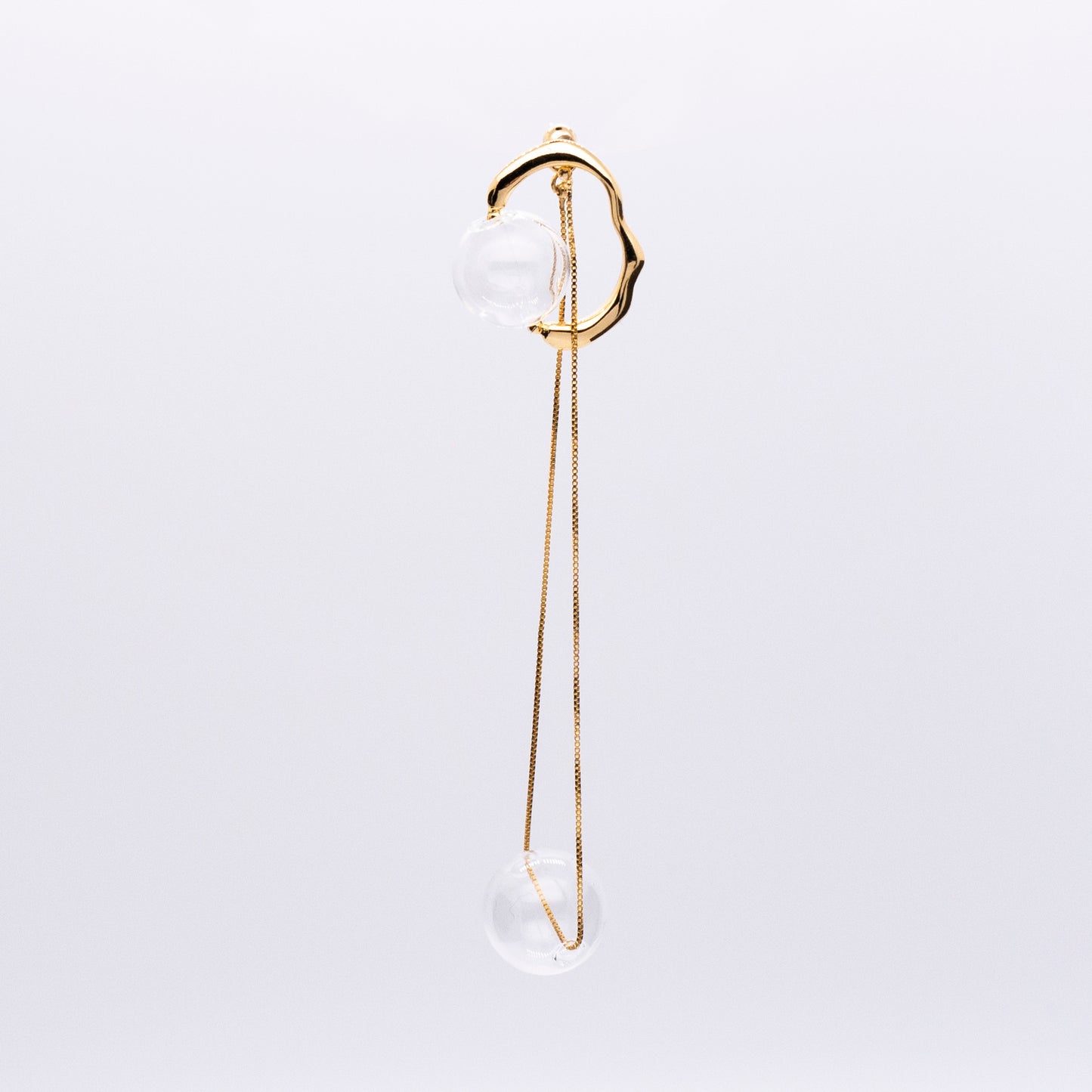 Bubble Nebula - Small Bubble Earrings (14K Gold Plated) 