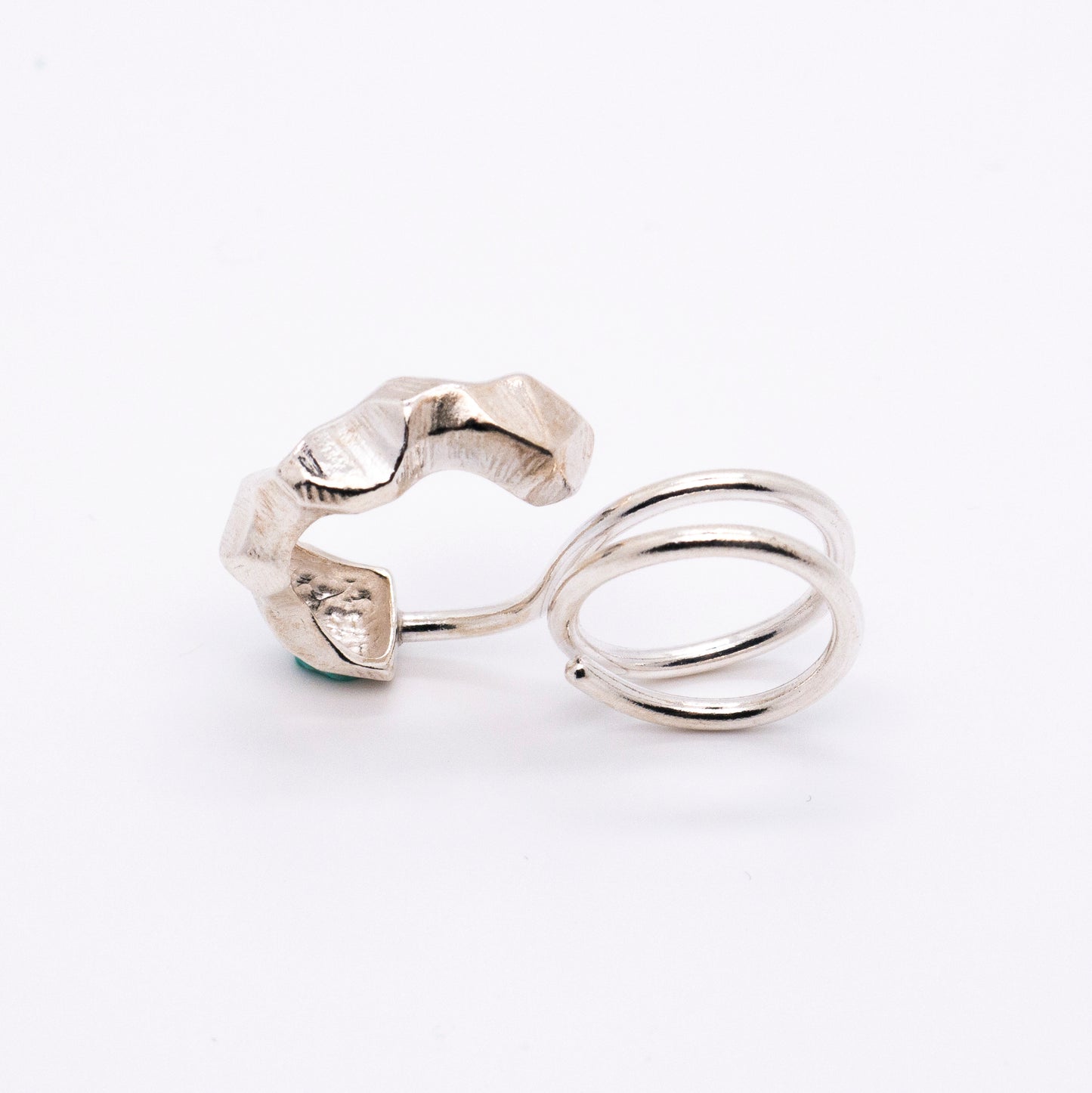 Meteor - Lost Stars Silver Two Fingers Ring (Silver)