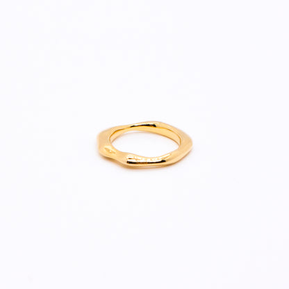 Bubble Nebula - Floating Ring (14K Gold Plated)