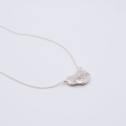 Space Ice - Herkimer Diamond Necklace (Silver) 