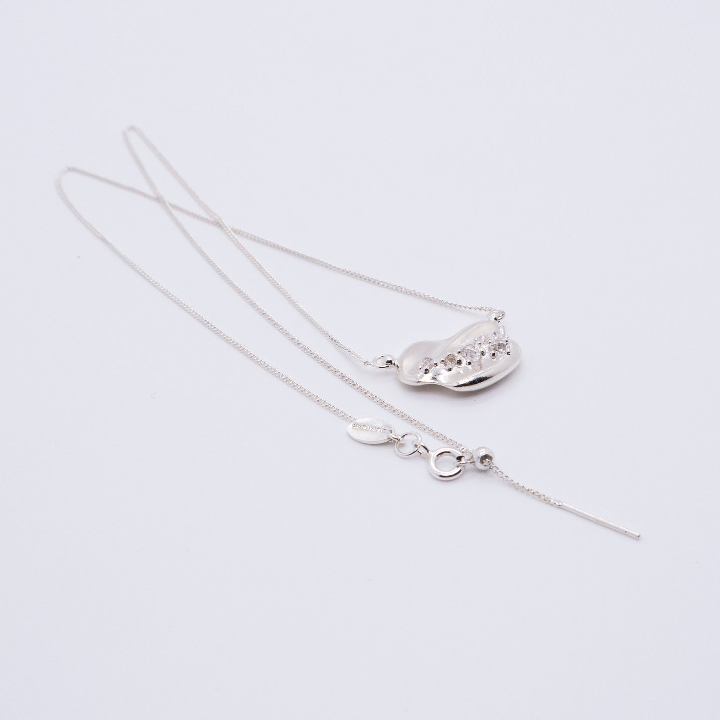 Space Ice - Herkimer Diamond Necklace (Silver) 