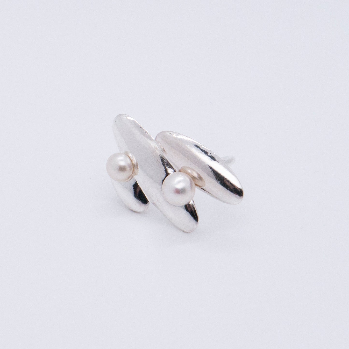 Multiverse - Parallel Universes Pearl Ring (Silver)