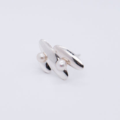 Multiverse - Parallel Universes Pearl Ring (Silver)