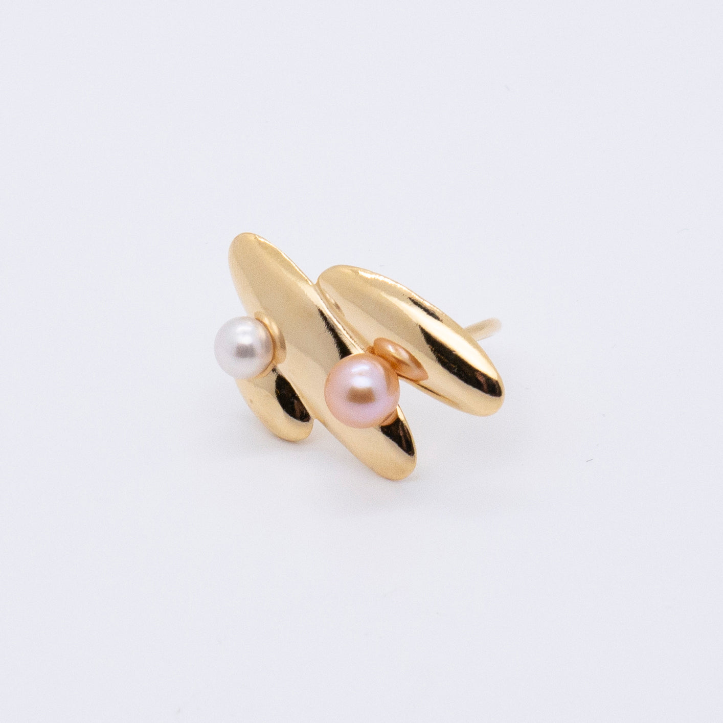 Multiverse - Parallel Universes Pearl Ring (18K Gold Plated) 