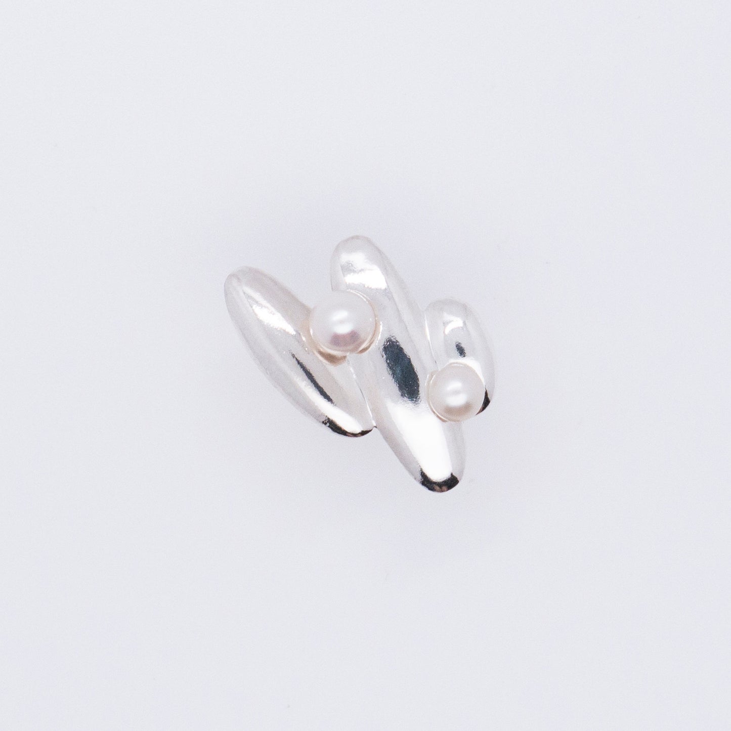 Multiverse - Parallel Universes Pearl Ring (Silver)