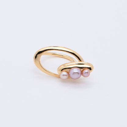 Multiverse - Time Travel Baby Pearl Ring (18K Gold Plated) 