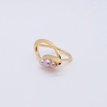 Multiverse - Time Travel Baby Pearl Ring (18K Gold Plated) 