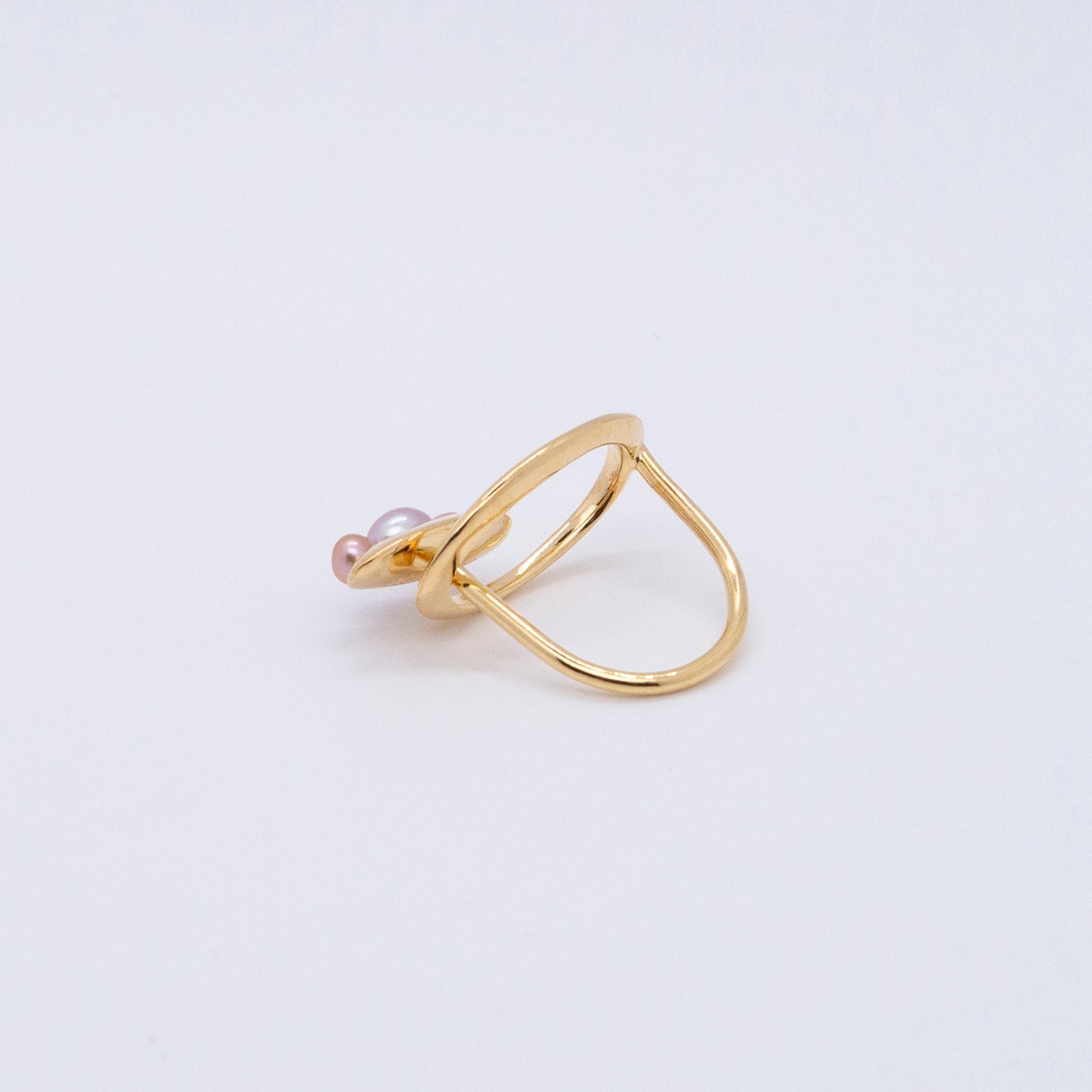 Multiverse - Time Travel Baby Pearl Ring (18K Gold Plated) 