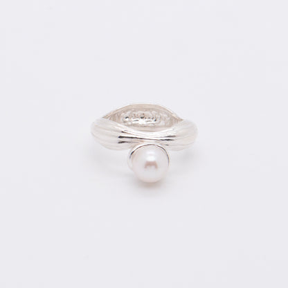 Solar Flares - Coronal Rain Pearl Ring (Silver)