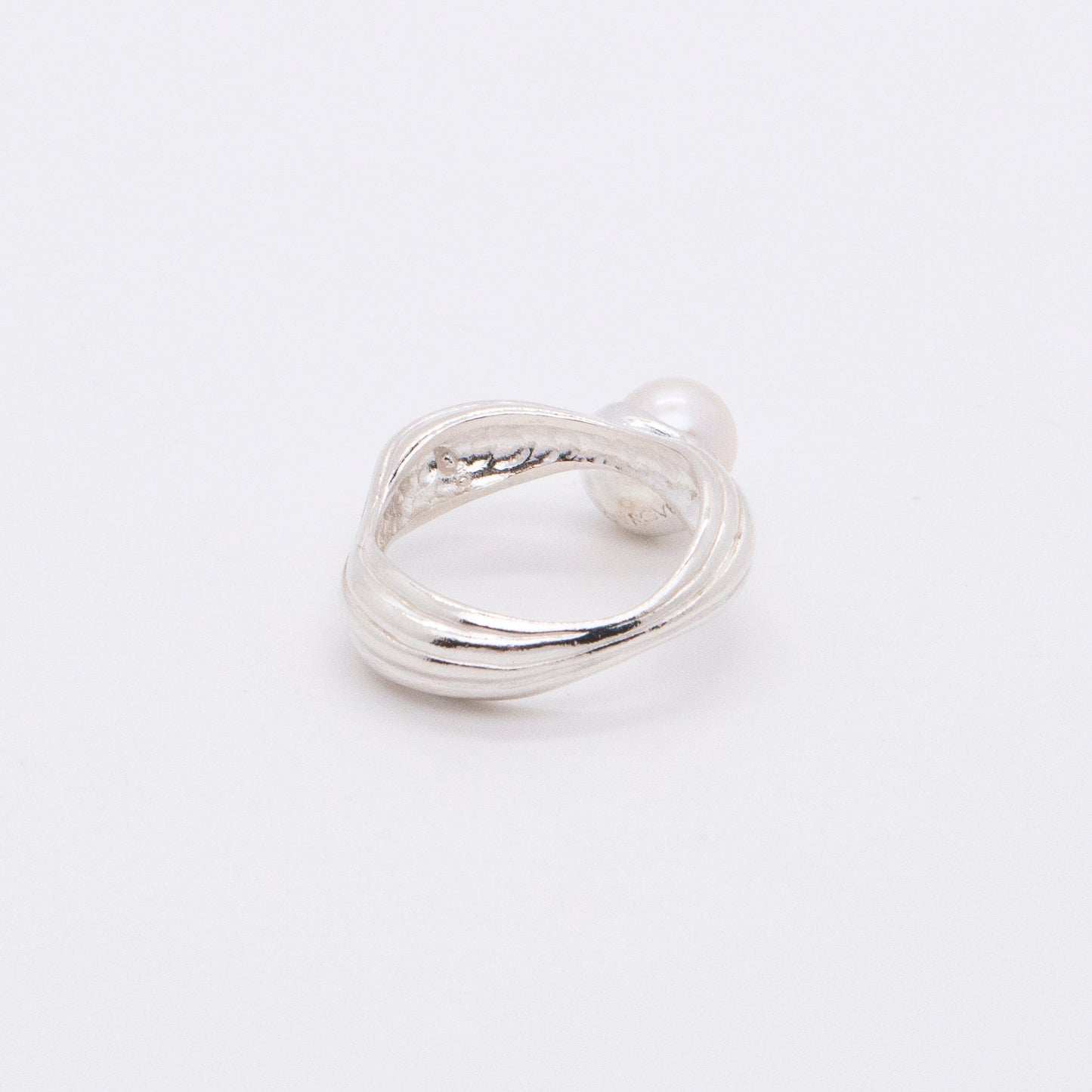 Solar Flares - Coronal Rain Pearl Ring (Silver)