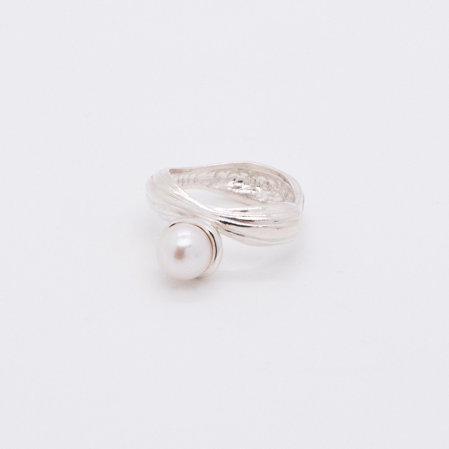 Solar Flares - Coronal Rain Pearl Ring (Silver)