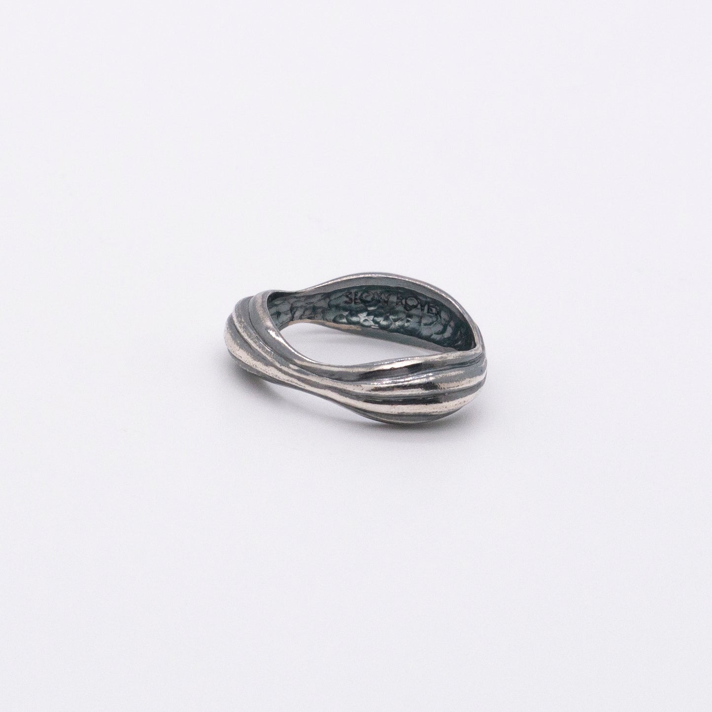 Solar Flares - Coronal Rain Ring (Oxidised Silver)