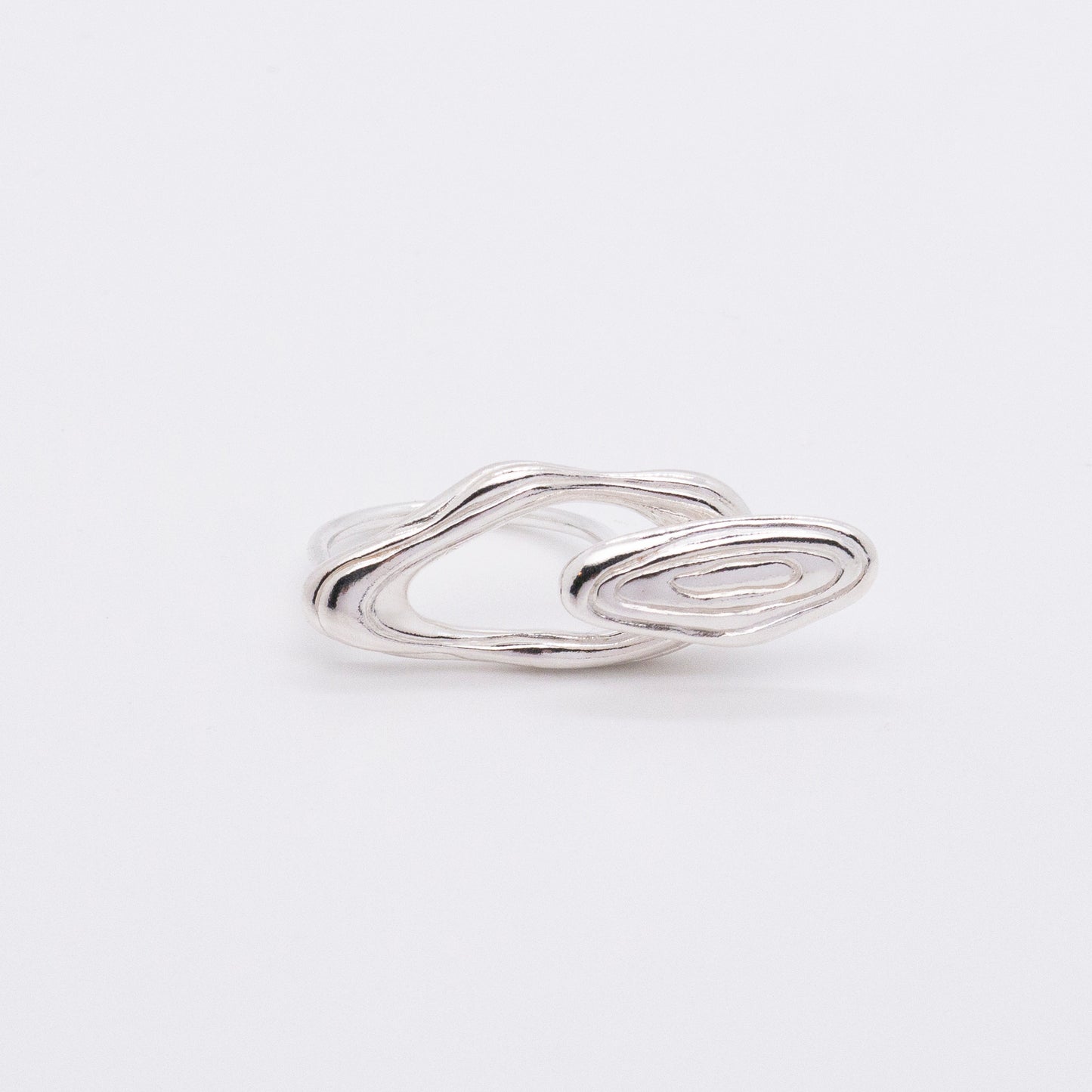 Solar Flares - Magnetic Storm Ring (Silver)