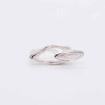Solar Flares - Magnetic Storm Ring (Silver)