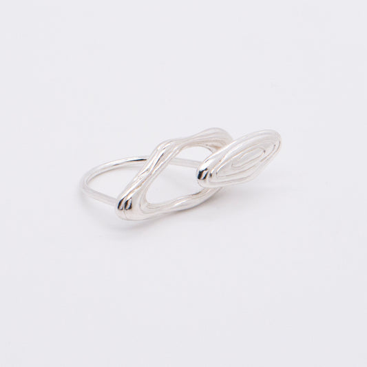 Solar Flares - Magnetic Storm Ring (Silver)