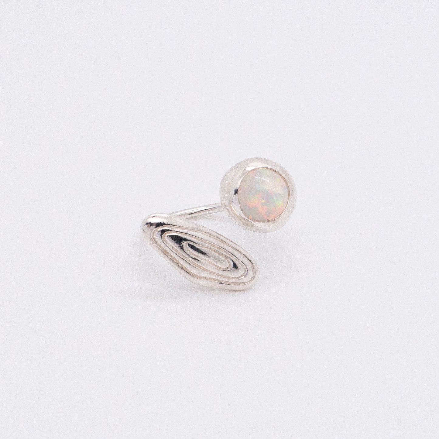 Solar Flares - Magnetic Storm Opal Ring (Silver)